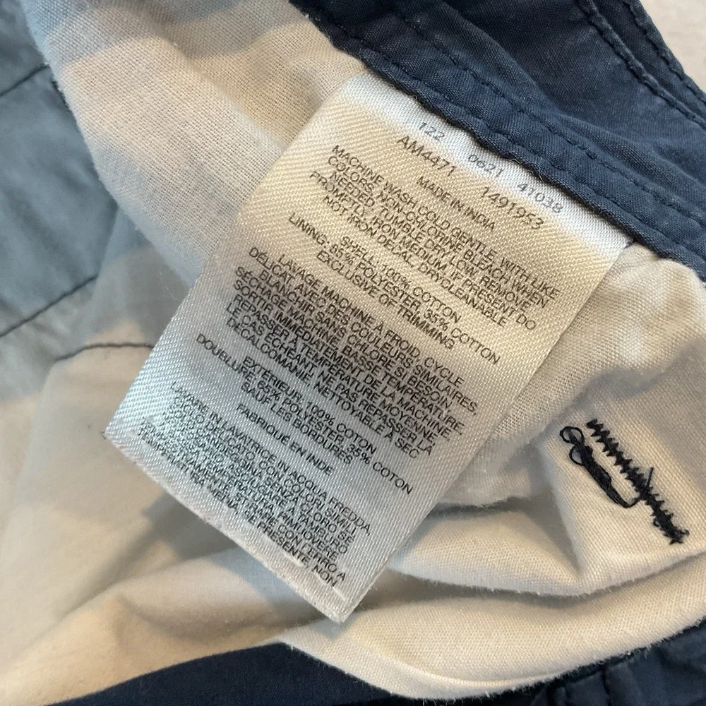 Columbia Sportswear Shorts Mens‎ 34 Navy Blue Flat Front Chino Pockets